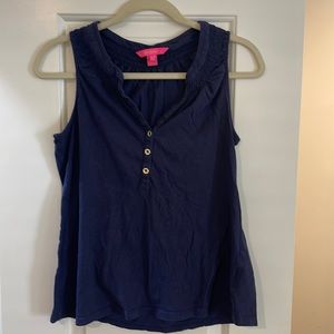 Lilly Pulitzer Essie top - navy